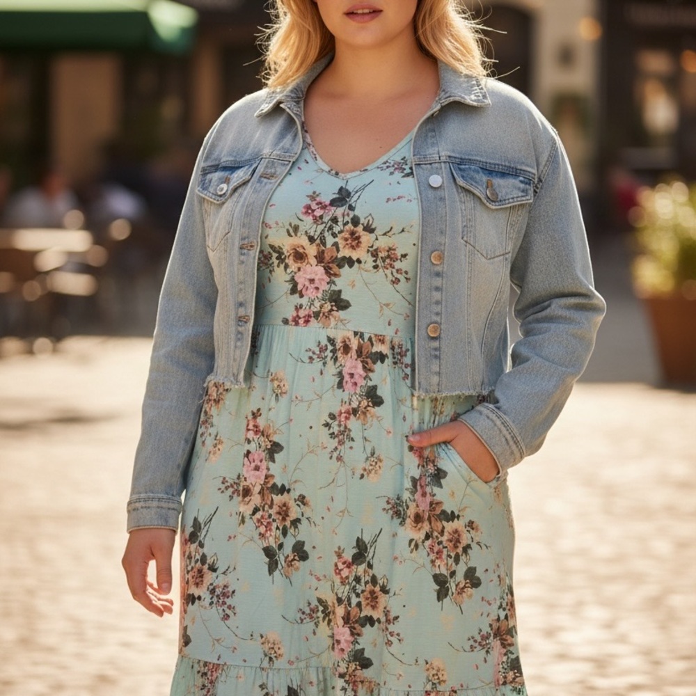 Torrid Super Soft Floral Cold Shoulder Dress| Size 2X | Easy Care - Picture 3 of 8